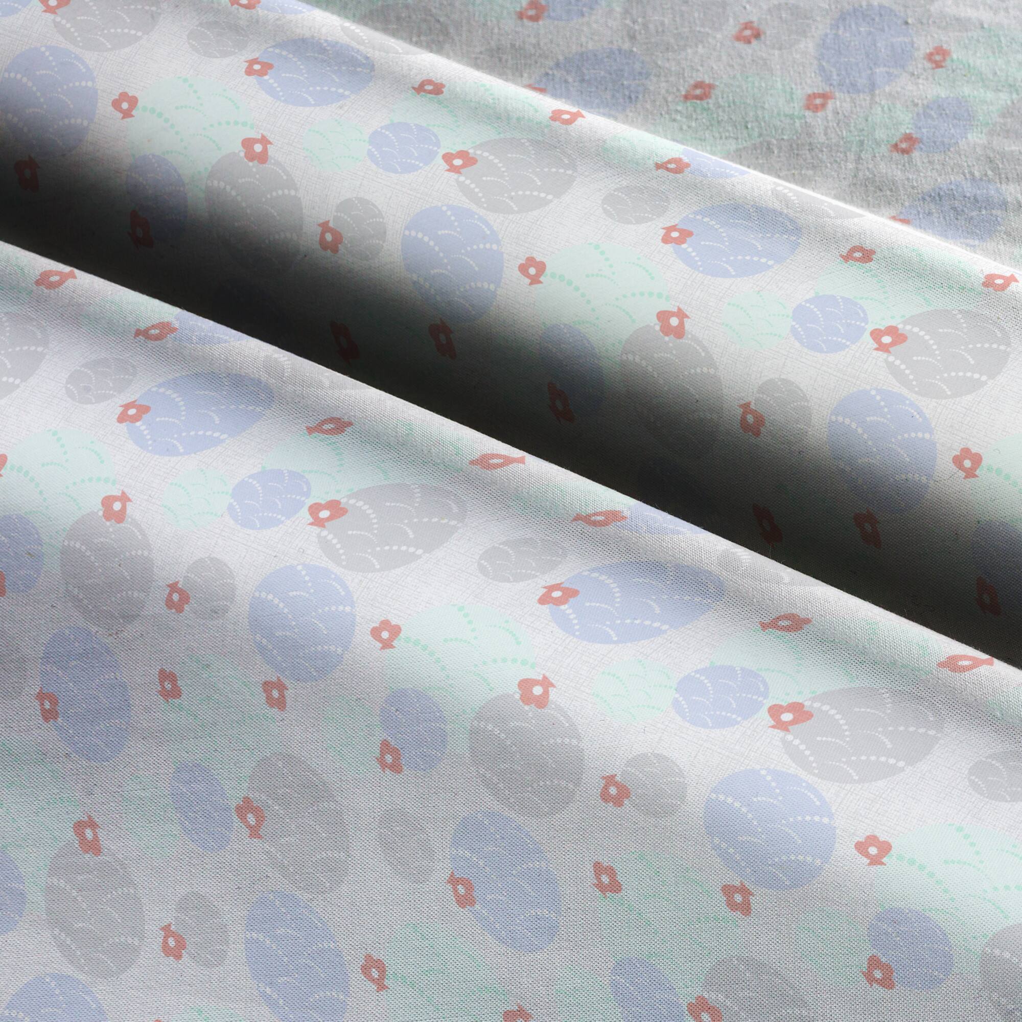 Springs Creative Mermaid Fun Circle Cotton Fabric